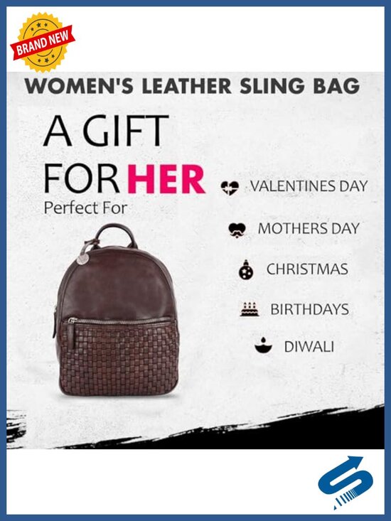 Genuine Leather Backpack with Adjustable Straps, Vintage Style, 20L Capacity